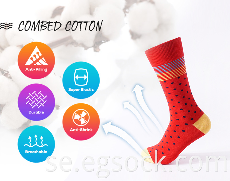 Dress Socks With Colorful Designs